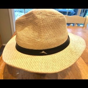 Tommy Bahama Panama Outback Hat w/ Leather Trim
